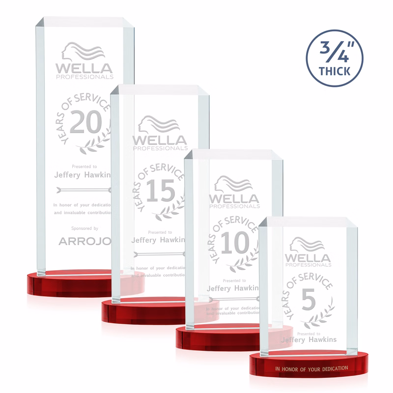 Dalton Award on Alberton Base - Red