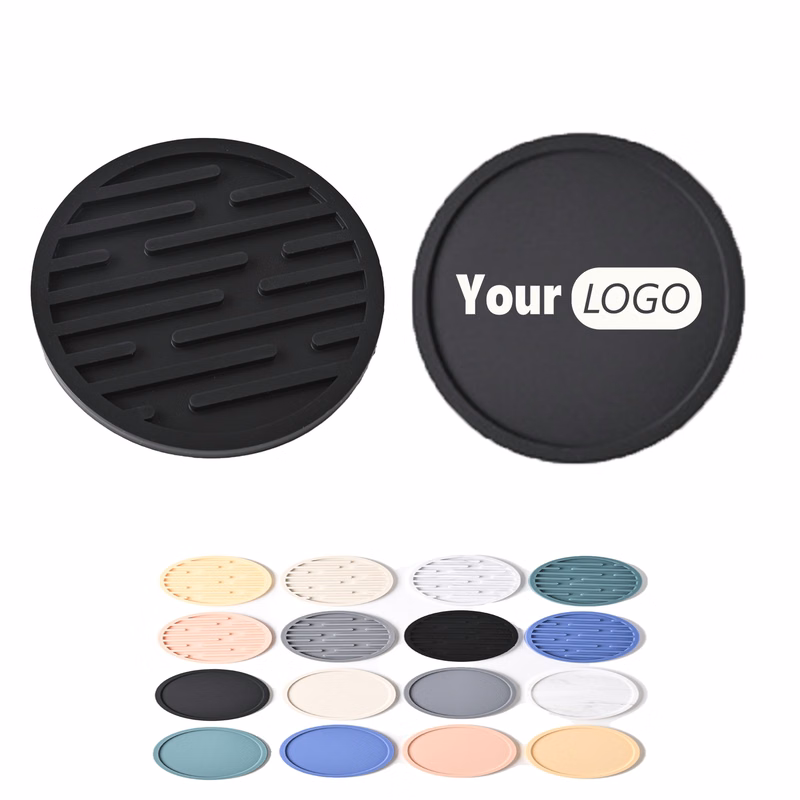 Multi functional 3-inch silicone coaster