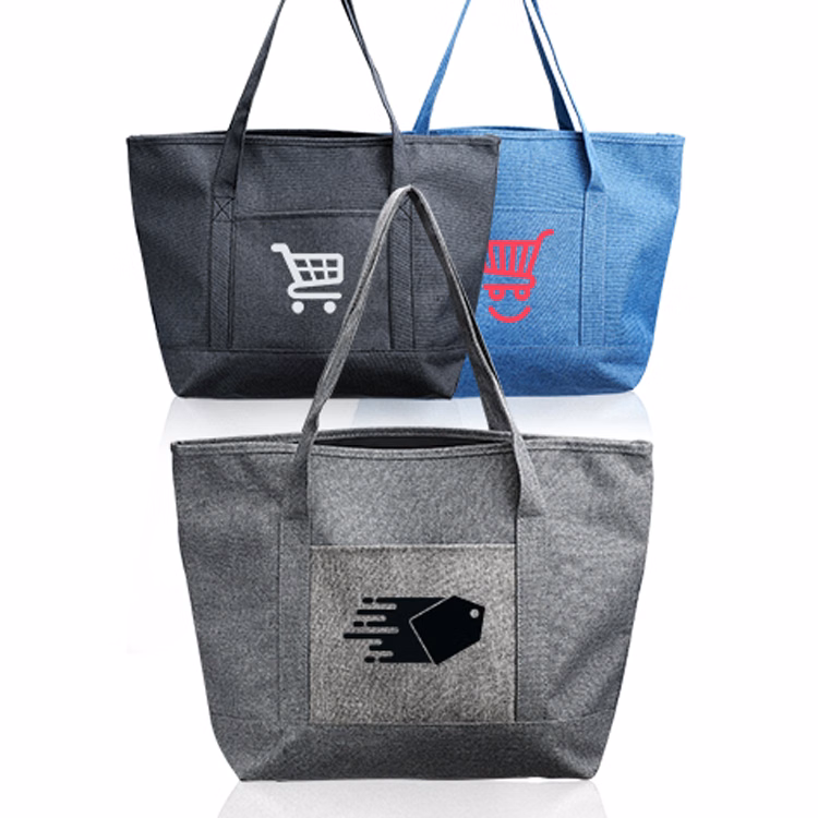 Dungaree Pocket Heathered Tote Bag