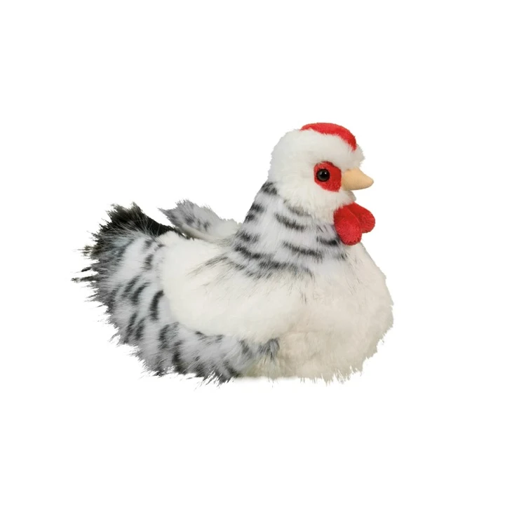 Salty Black & White Hen Stuffed Animal 1