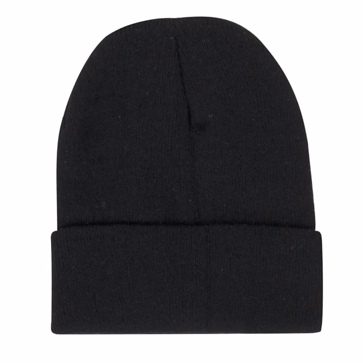 Adult Cuffed Knit Beanies - Black One Size