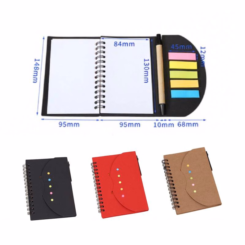 Smile Face Spiral Notebook W/ Pen