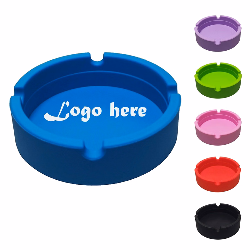 Silicone Round Heat-Resistant Ashtray