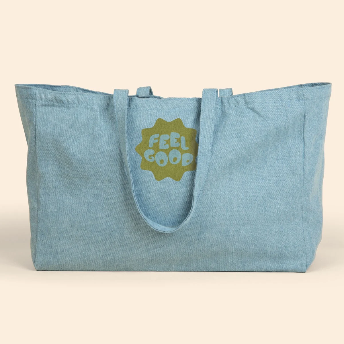 BABS OVERSIZED TOTE - DENIM 1