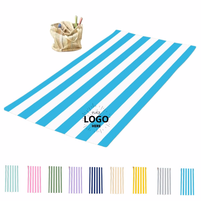 Single-Sided Striped Beach Towel