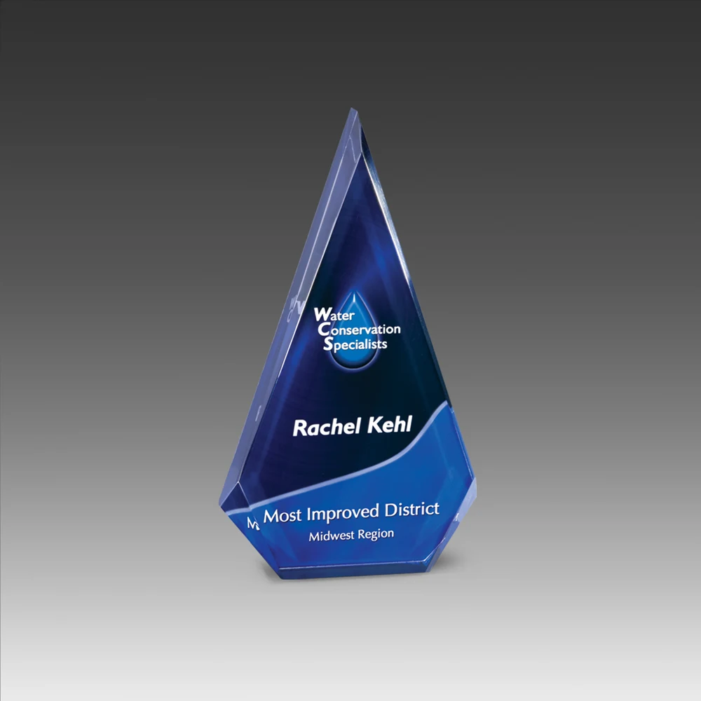 7" AcryliPrint HD Triangle Award 1
