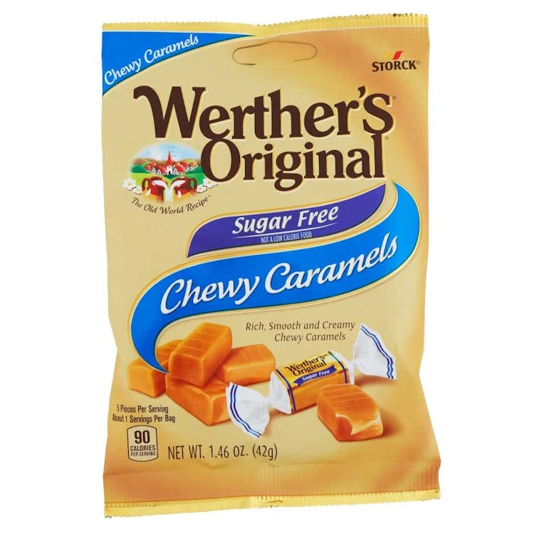 Werther's Original Sugar Free Chewy Candy Caramel 1