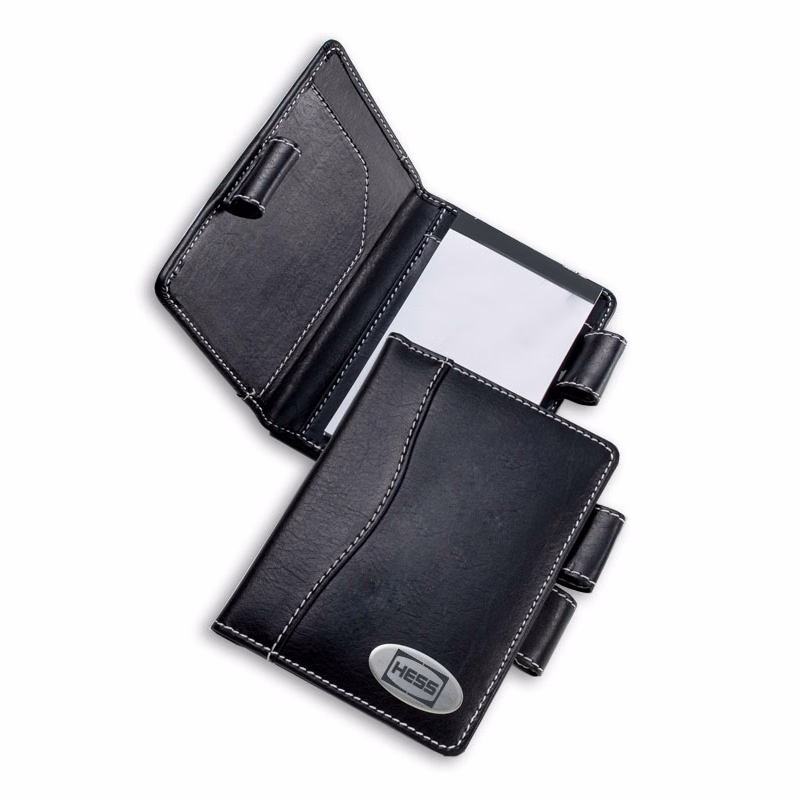 *CLOSEOUT* Insignia Black Leatherette Note Pad