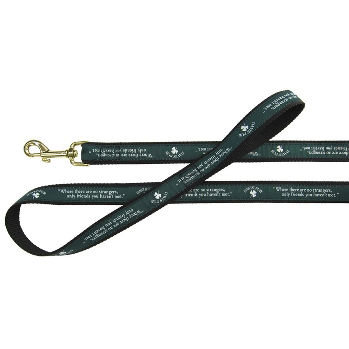 1" X 48" Woven Heavy Duty Pet Leash w/ Gold Colored Hardware - "Elite" Weave 1