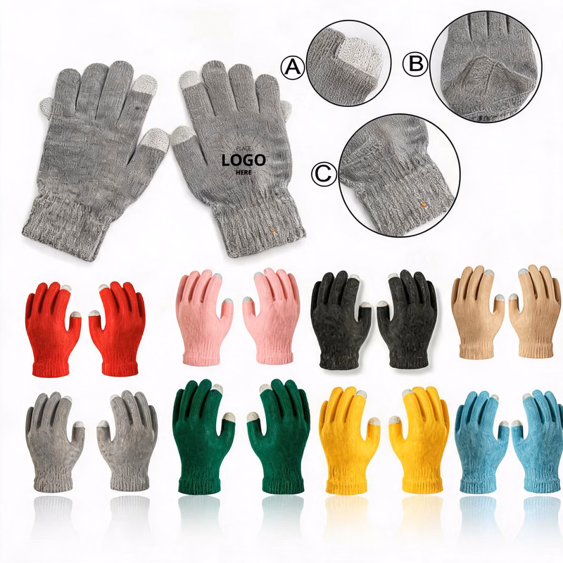 Promotional Customizable Knitted Touch Gloves