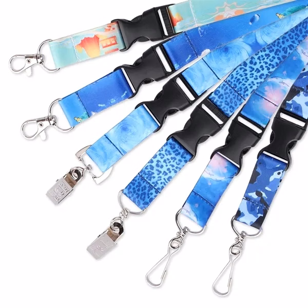 Custom 36" x 3/4" Polyester Detachable Lanyard with Quick Release Buckle — Event ID Holder