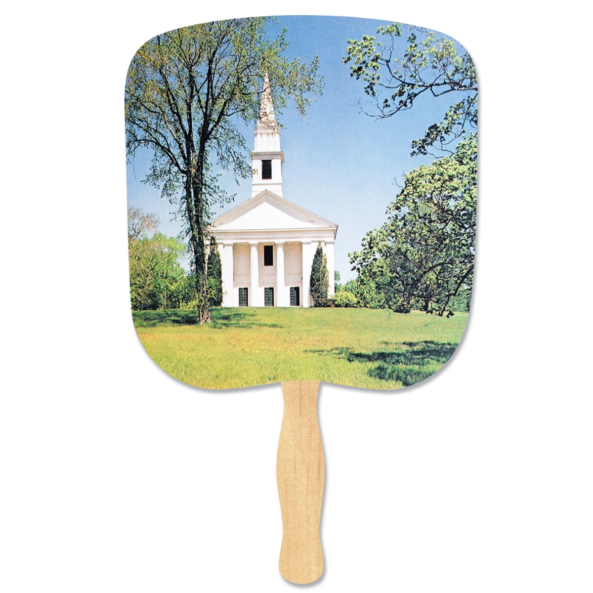 Chapel On The Hill Stock Religious & Inspirational Fan 1