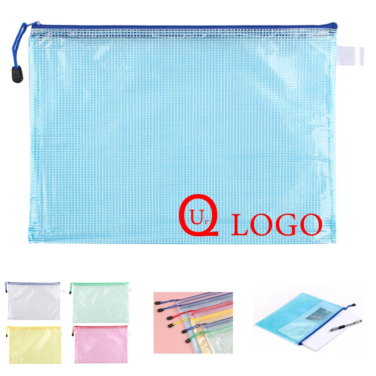 Transparent Mesh A5 Grid Bag 1