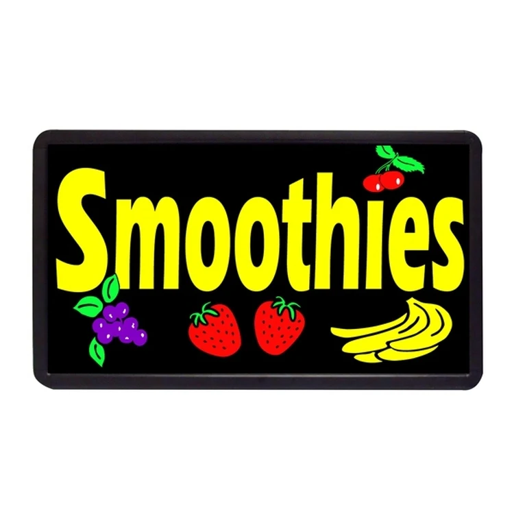 Smoothies 13" x 24" Simulated Neon Sign 1