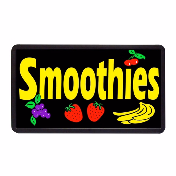 Smoothies 13" x 24" Simulated Neon Sign