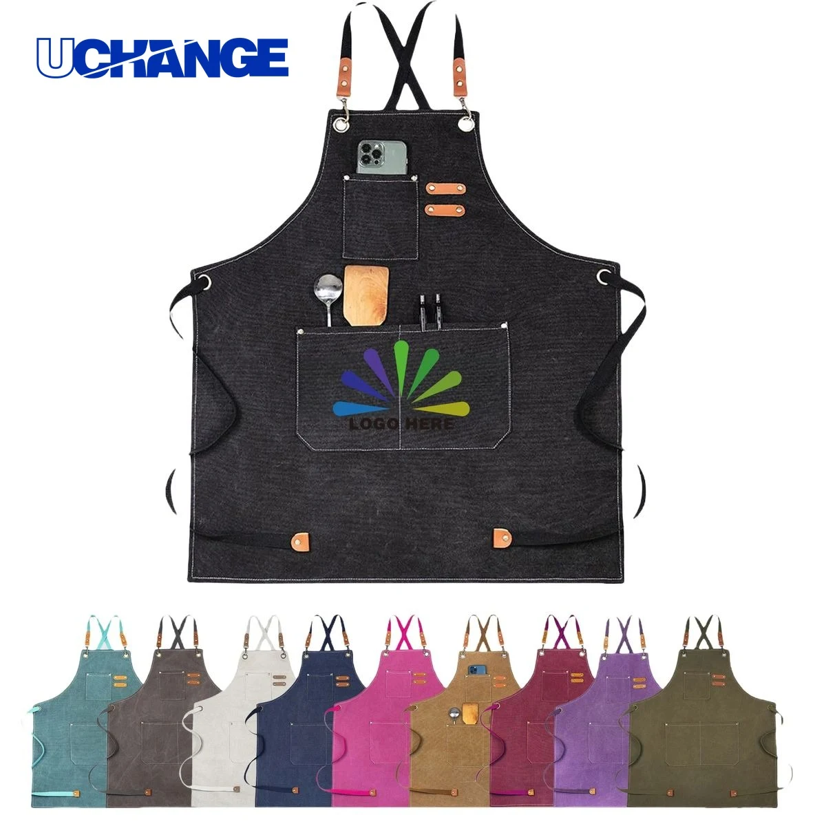 Cotton Canvas Grill Apron 1
