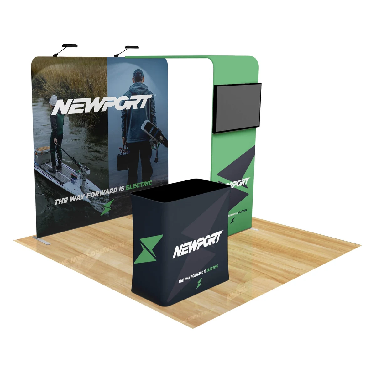 8ft Fastzip™ Bridge Archway Trade Show Booth Package 1