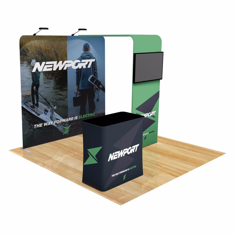 8ft Fastzip™ Bridge Archway Trade Show Booth Package
