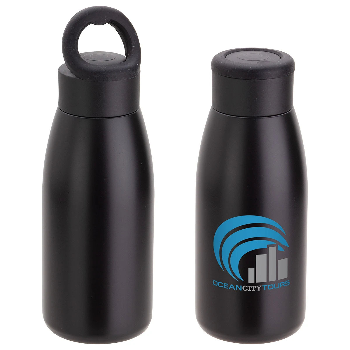 Avion 12 oz Vacuum Insulated Copper-Coated Stainless Steel Bottle, custom water bottle with logo imprint 1