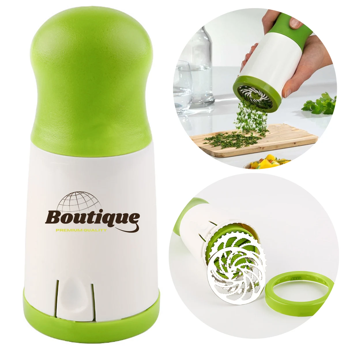 Manual Herb Grinder for Kitchen With Rotating Blade 1
