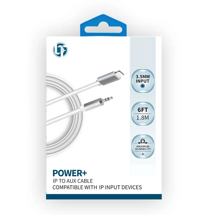 IP To Aux Cables - White 1