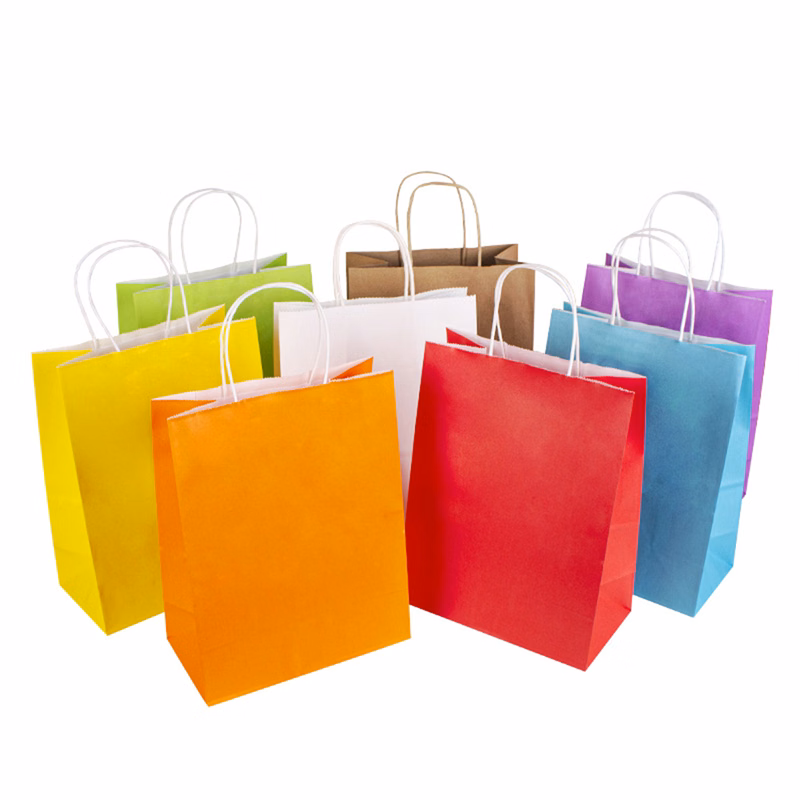 Multicolor Color Shopping Bags with Handle