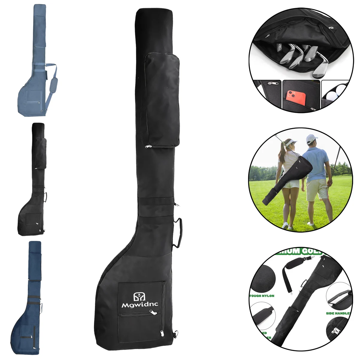 Foldable Lightweight Golf Club Bag with Dustproof Cover 1