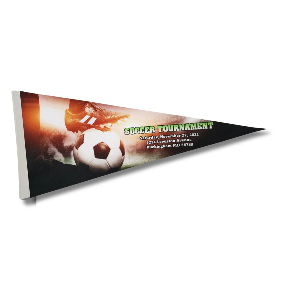 8" x 18" Sublimated Medium Felt Pennant 1