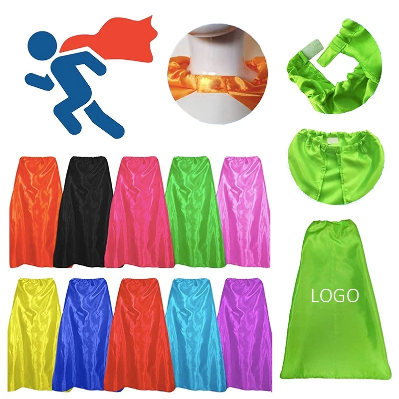 Satin Velcro Superhero Cape 1