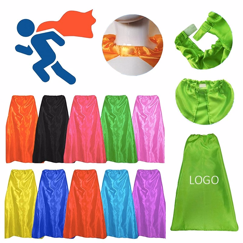 Satin Velcro Superhero Cape