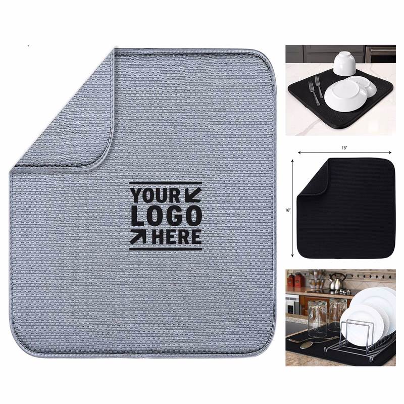 Reversible Microfiber Dish Drying Mat