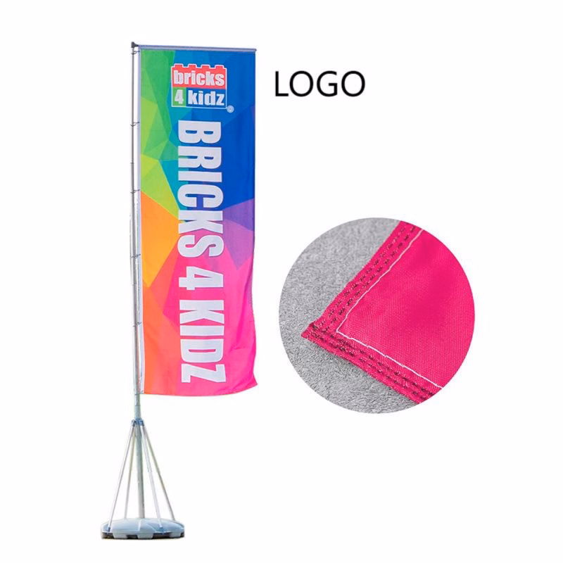 Custom Logo Polyester Square Flag