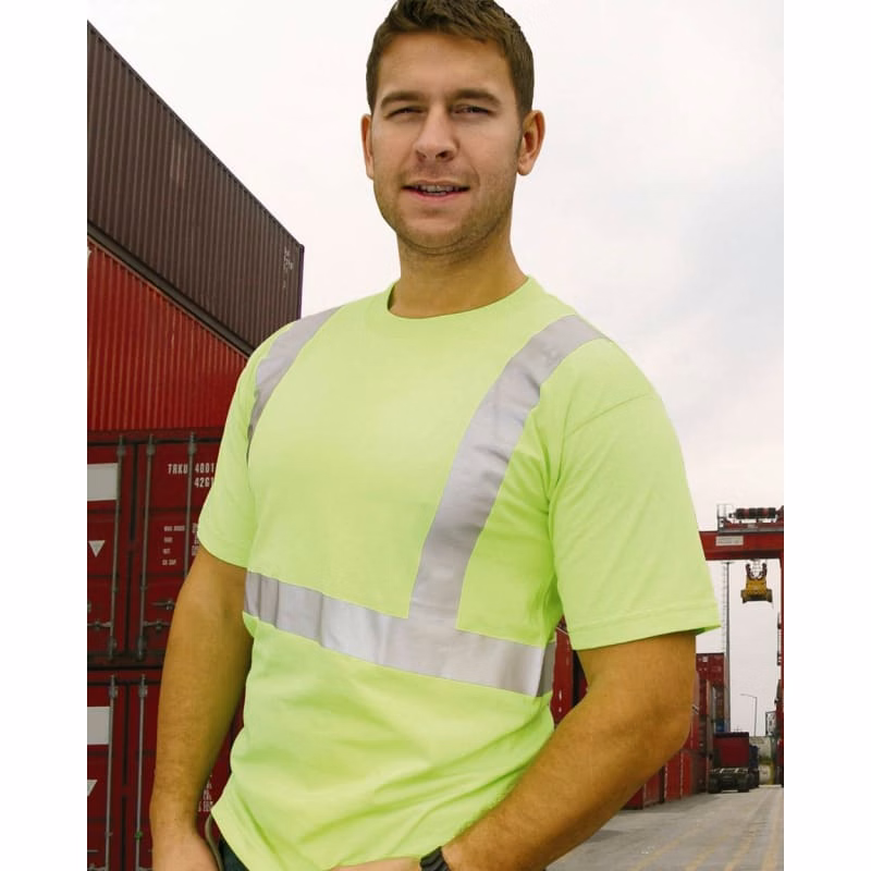 Bayside Unisex USA-Made 50/50 High Visibility T-Shirt - 3752