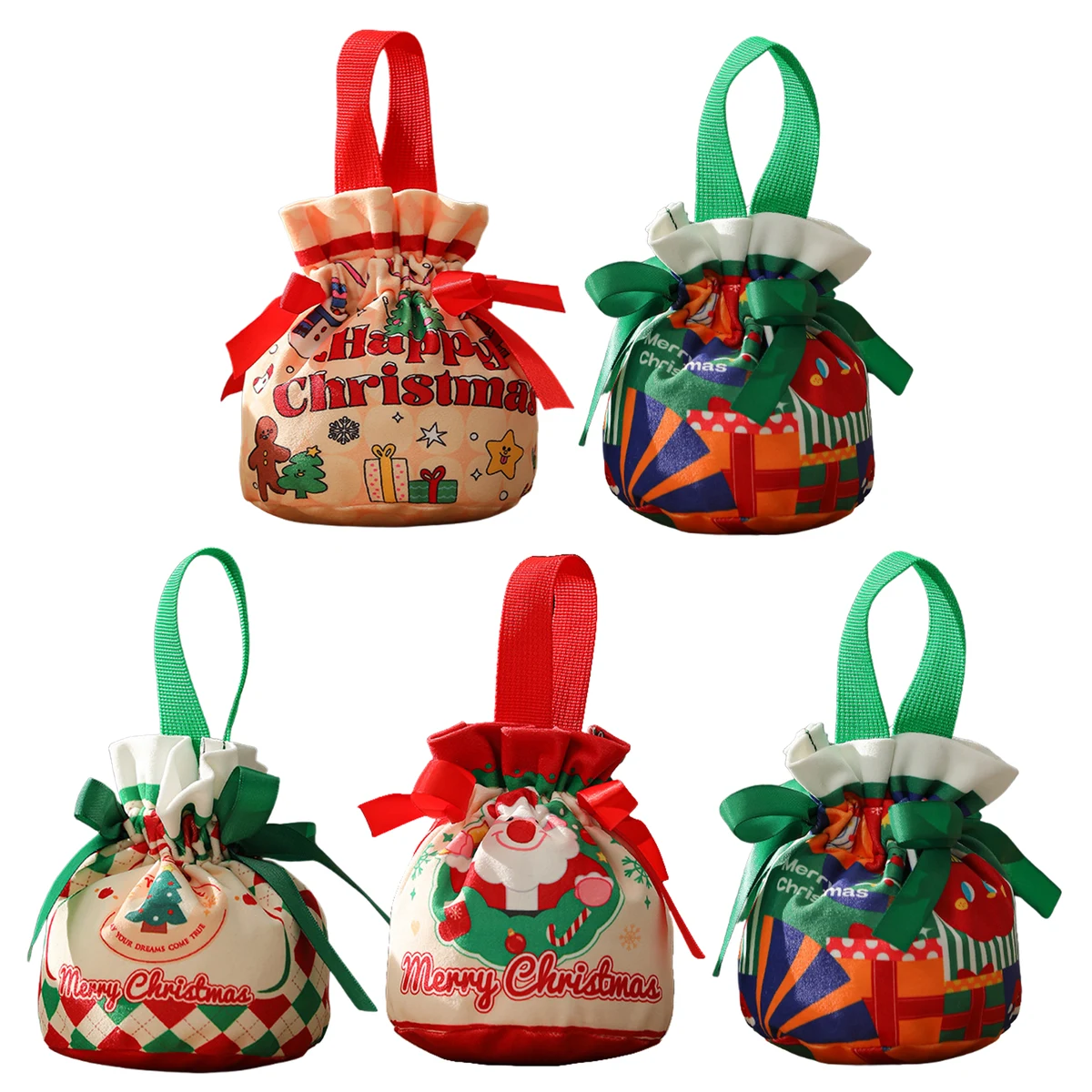 Christmas Gift Bag With Drawstring 1