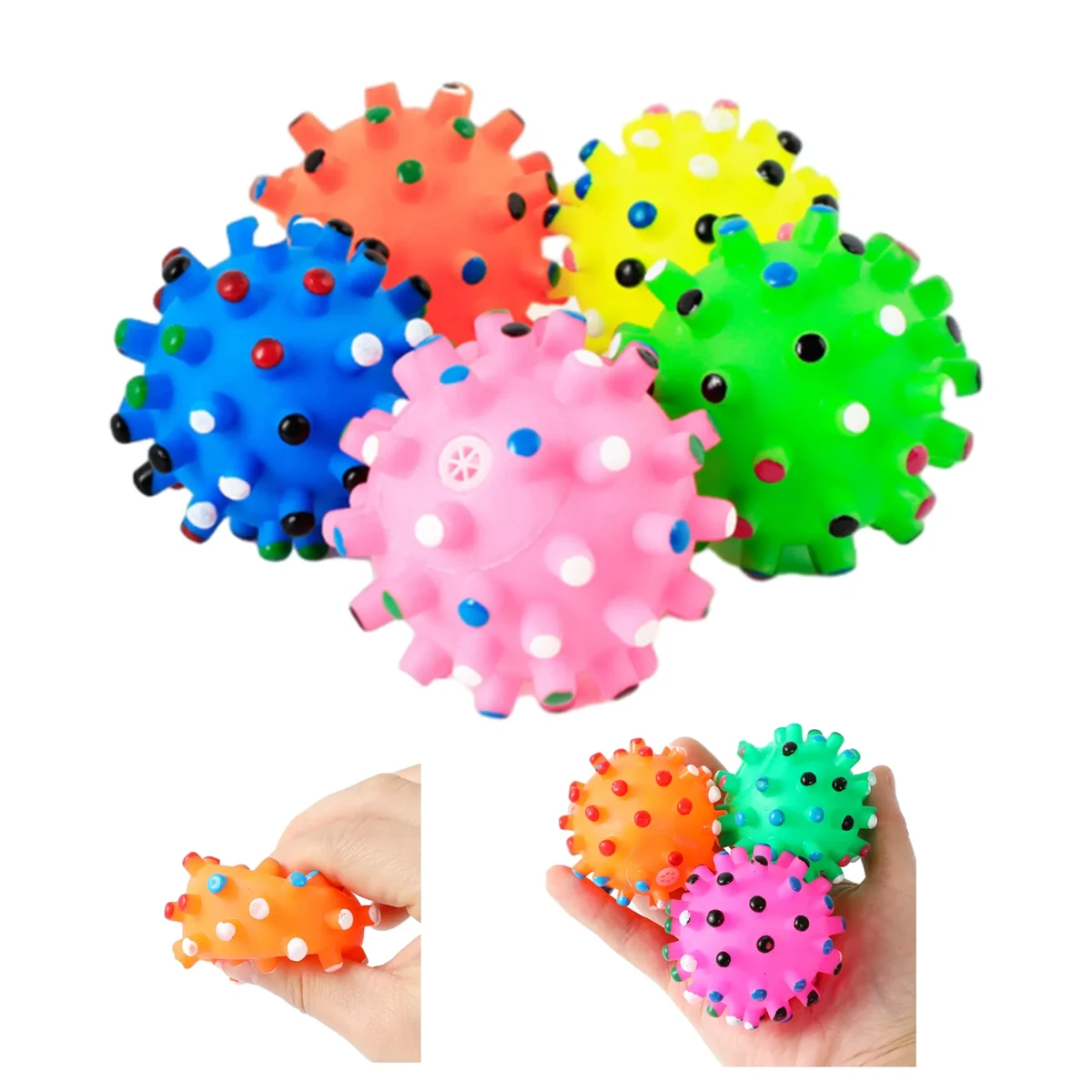 Pet Dog Vocal Teething Toy Ball 100Pcs 1