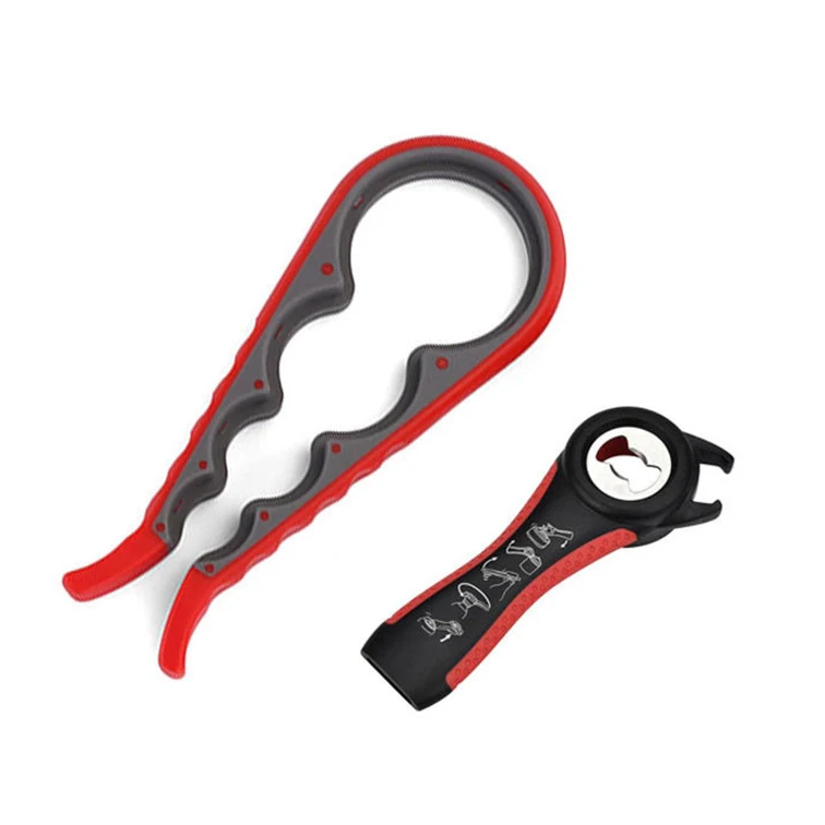 4-in-1 Multi Function Can Opener Bottle Silicone Handle 1