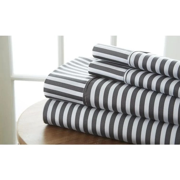 Premium Sheet Sets - Gray Ribbon Cali King 4 Piece 1