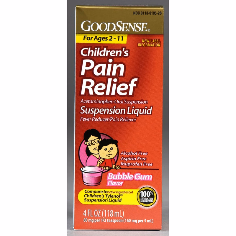 GoodSense Children's Pain & Fever Oral Suspension - Bubblegum 4 oz