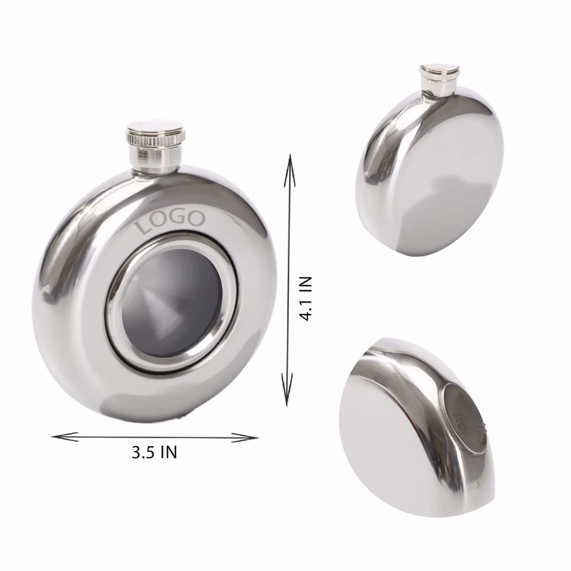 MOQ 10 PCS 5oz Stainless Steel Hip Flask