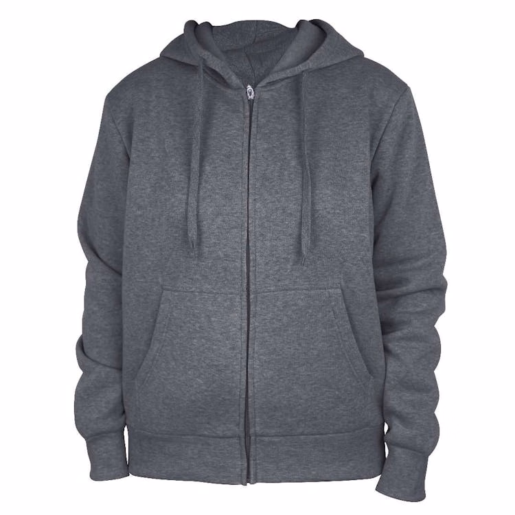 Ladies Full Zip Hoodies - Size S-XL Dark Gray