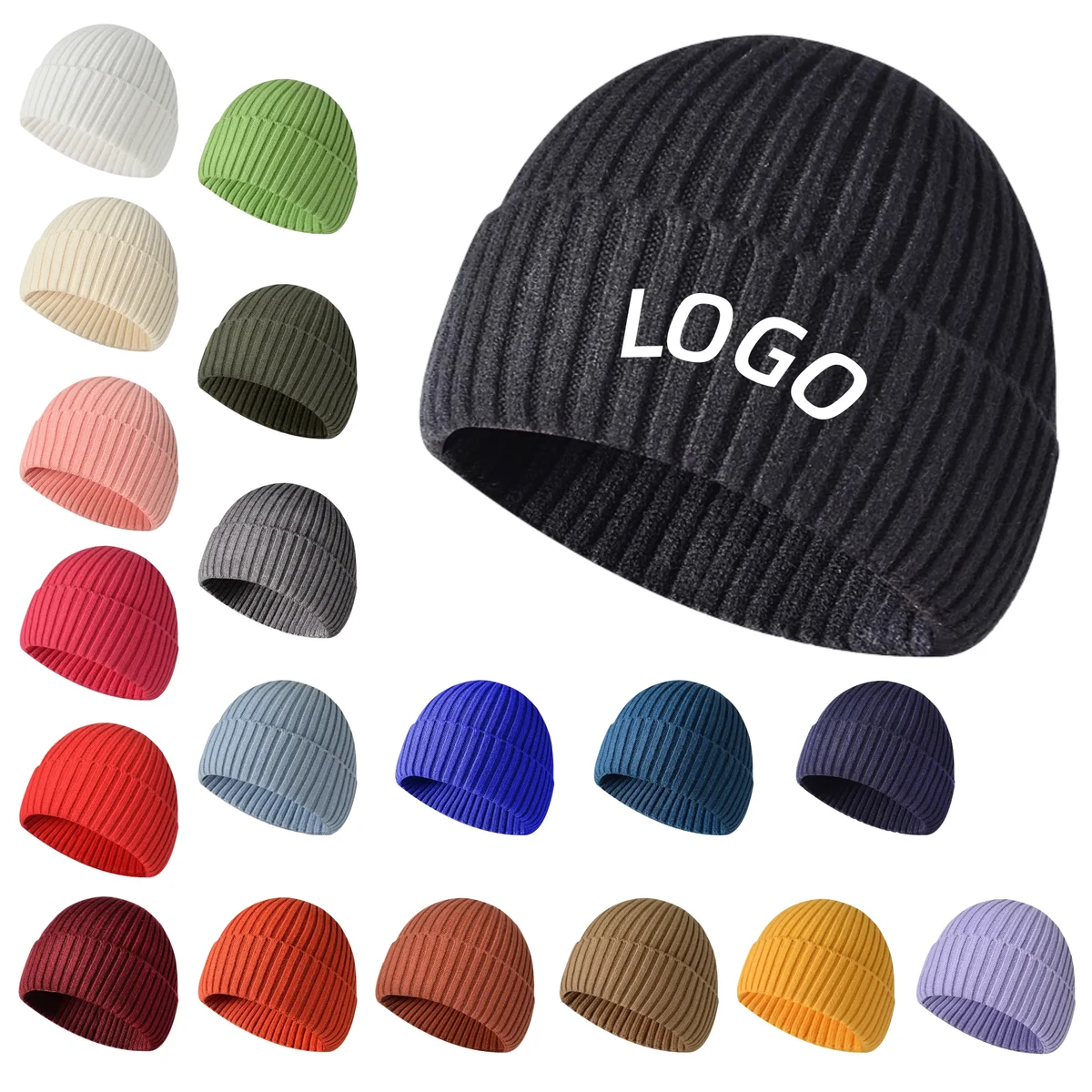 Autumn And Winter Unisex Knitted Hat 1