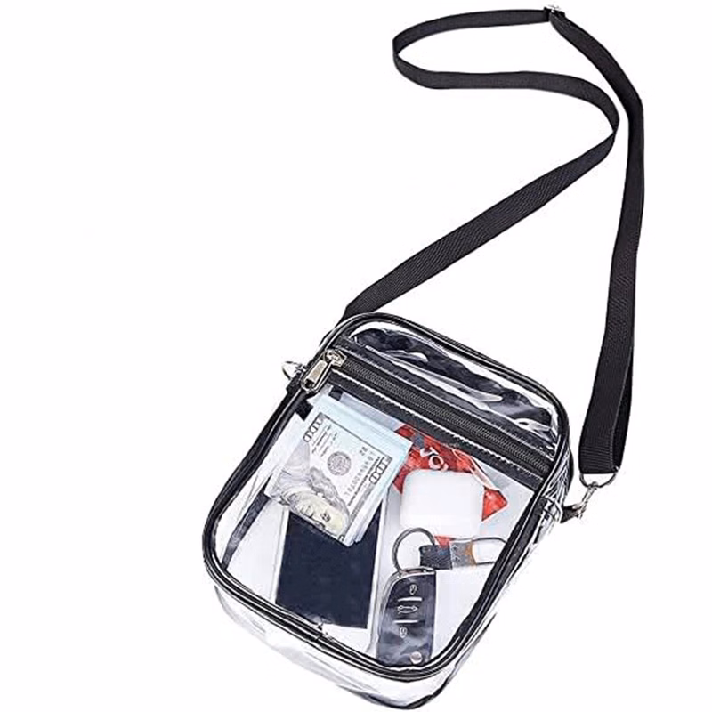 PVC Clear Crossbody Sling Bag