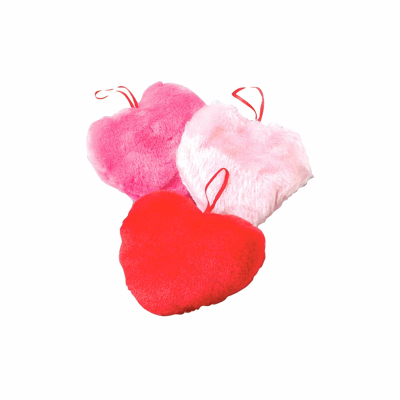 Plush Valentine's Day Hearts - Assorted 4"