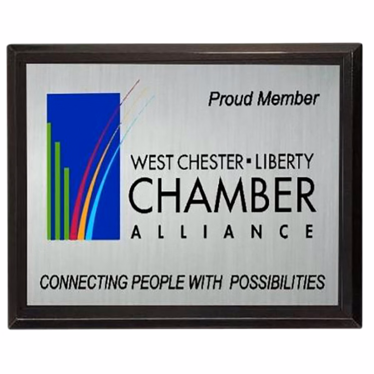 Color Rich PLATE Plaque-Black Gloss