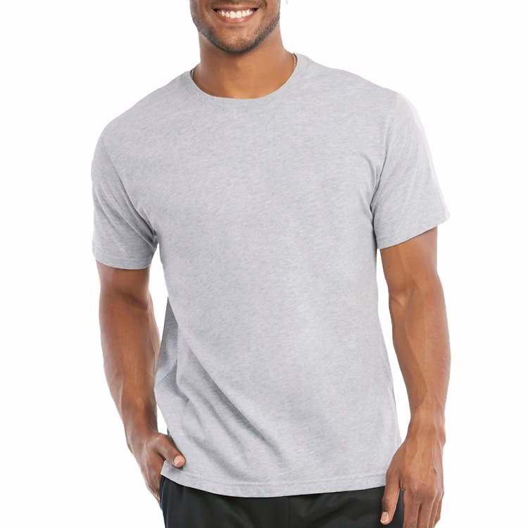 Men's Crew Neck T-Shirts - Small Heather Gray
