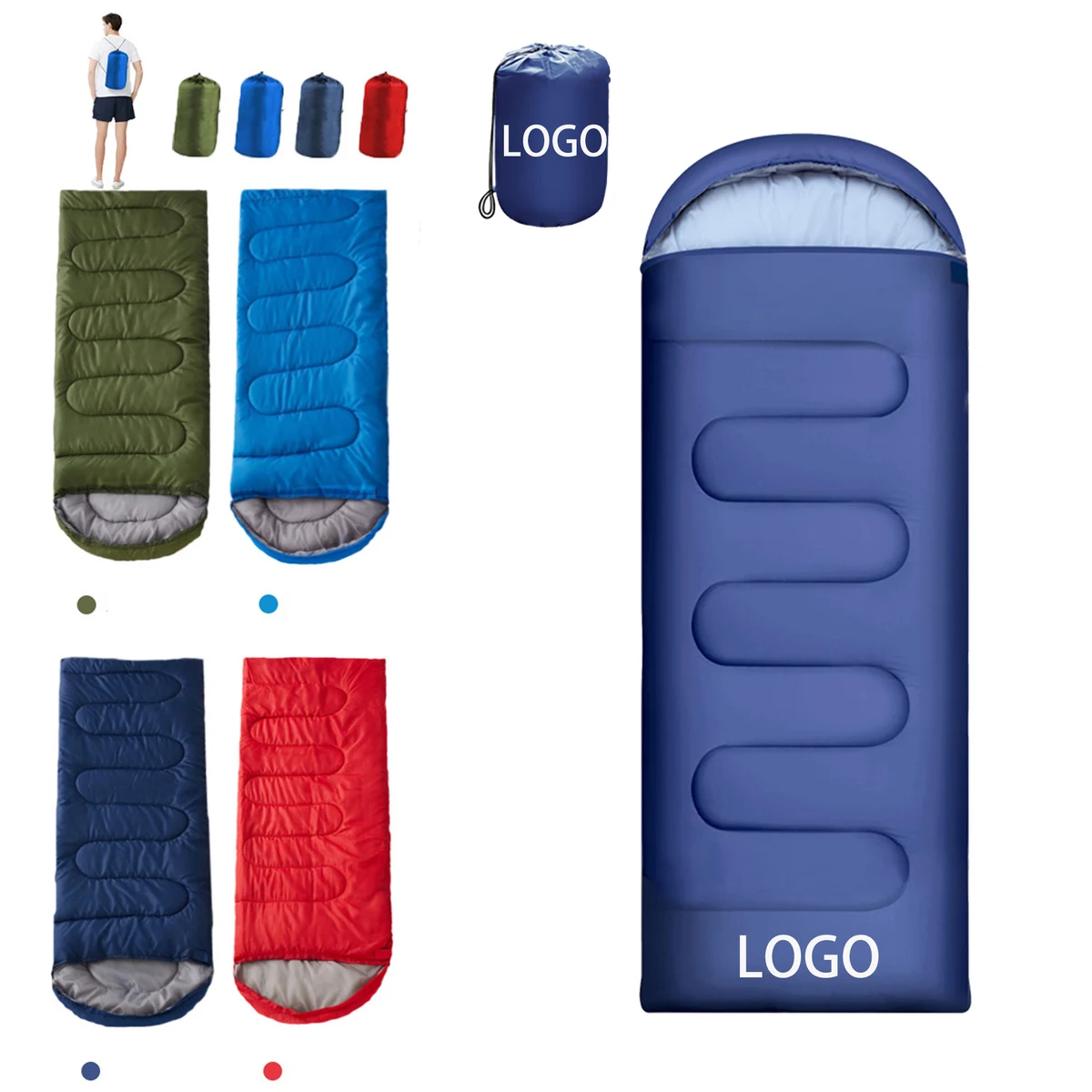 Outdoor Warm Sleeping Bag Backpack Camping 1