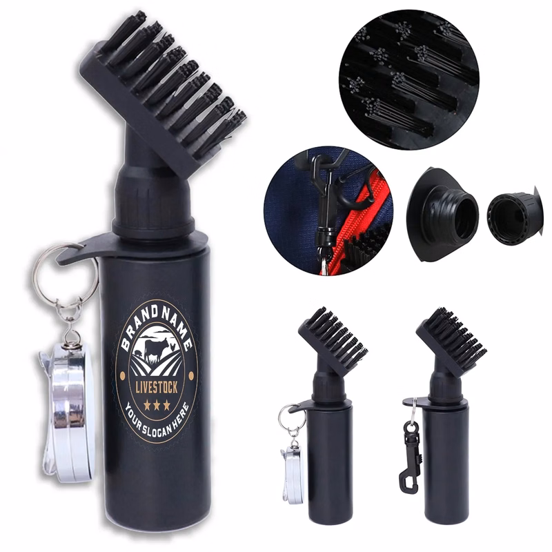 Water Spray Portable Golf Club Cleaner Brush Tool