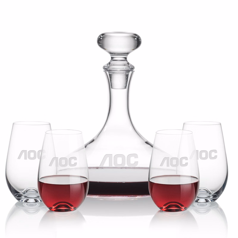 Stratford Decanter & Boston Stemless Wine