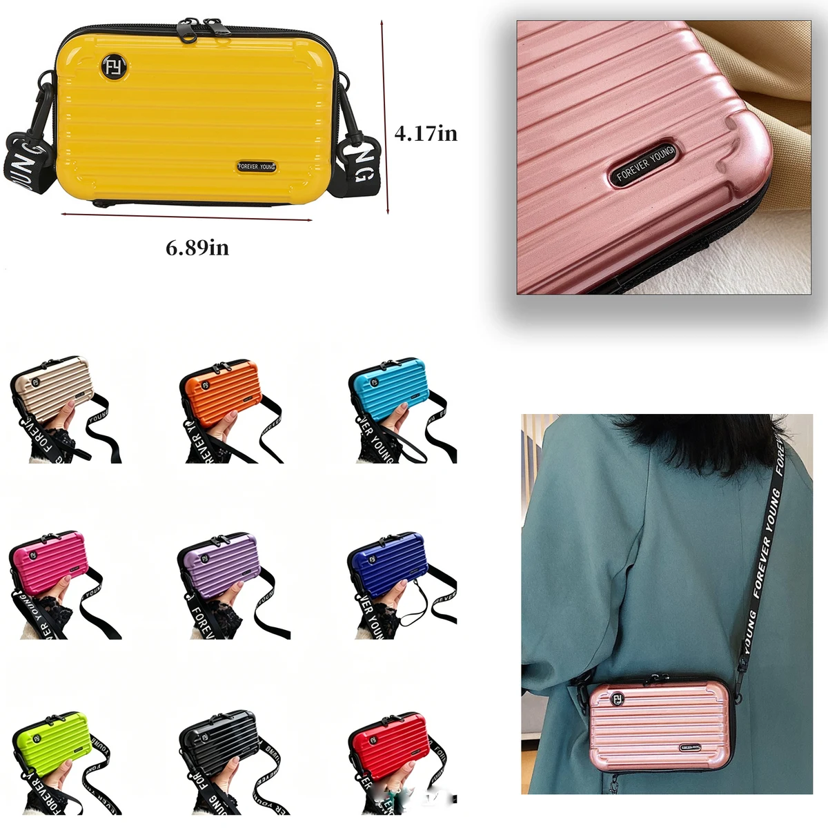 Single-shoulder Luggage Crossbody Bag 1