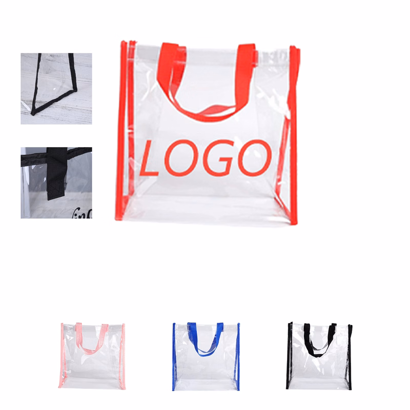 Stylish Clear PVC Shopping Carryall